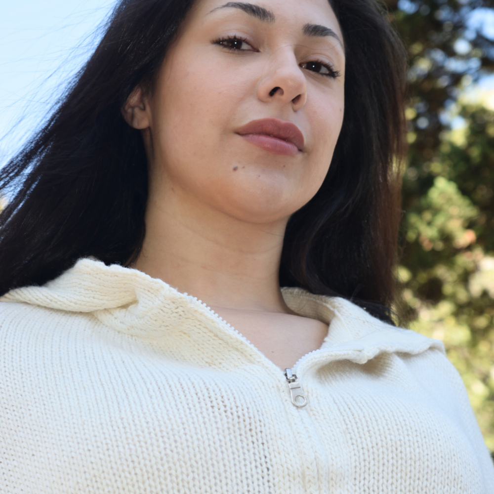 Campera Tejida Teo Crudo